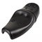 Leather comfort motorcycle saddle vintage in black color for classic motorbike
