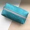 Leather cosmetic bag