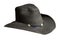 Leather cowboy hat