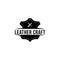 Leather craft logo icon design