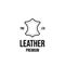 Leather craft logo icon design