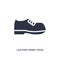 leather derby shoe icon on white background. Simple element illustration from clothes concept