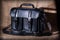 Leather handmade business briefcase