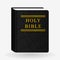 Leather Holy Bible. Book Pictogram. Vector Icons