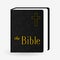 Leather Holy Bible. Book Pictogram. Vector Icons