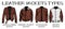 Leather jackets types set