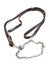 Leather leash and chain collar