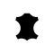 Leather logo icon vector silhouette balck