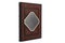 Leather mockup book with cover color isolated