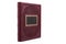 Leather mockup book with cover color isolated