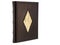 Leather mockup book with cover color isolated