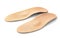 Leather orthopedic insoles