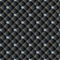 Leather quilted black 3d vector seamless pattern. Diamonds decor