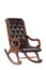 Leather rocking chair