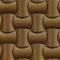 Leather rounded blocks stacked for seamless background