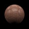 Leather soccer ball