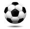 Leather soccer ball