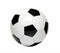 Leather soccer ball isolated