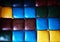 Leather surface in colored squares
