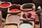 Leather tannery in Fez in Morocco