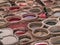 Leather tannery at fez, morocco