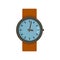Leather watch repair icon flat isolated vector
