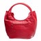 Leather women bag isolated over white