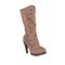 Leather womens boots high heel