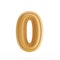 Leather yellow texture letter digit number zero 0