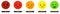 Leave feedback. Satisfaction scale with color smileys buttons an