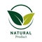 Leave natural design.logo natural product