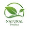 Leave natural design.logo natural product