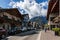 Leavenworth, USA - September 16, 2018: Downtown of small bavarian styled village in the Cascade Mountains