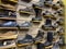 Leavenworth, WA USA - circa December 2022: Close up view of outdoor boots and shoes for sale inside a local sporting goods shop