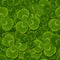 Leaves clover shamrock seamless pattern