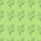 Leaves in green and grey seamless pattern. Coloring paper, page, book