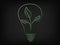 Leaves growing inside a lightbulb, green economy ideas