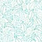 Leaves lineart seamless pattern background