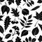 Leaves of Plants Pictogram, Seamless