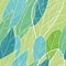 Leaves seamless pattern. Green light and dark shades