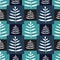 Leaves seamless pattern. Scandinavian background. Tropical leaves pattern. Simple print for wrapping, textile, wallpaper design