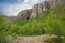 Leaving the tunnel through Torghatten mountain