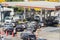 Lebanese drivers queue at gas stations, Beirut, Lebanon