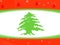 Lebanese flag design background