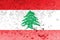 The Lebanese flag has been exposed many times. Use as a basemap or background.