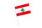 Lebanese flag isolated