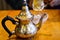 Lebanese Tea Pot Placed on Table