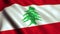 Lebanon Flag Animation Video - 4K