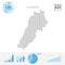 Lebanon People Icon Map. Stylized Vector Silhouette of Lebanon. Population Growth and Aging Infographics