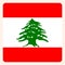 Lebanon square flag button, social media communication sign,